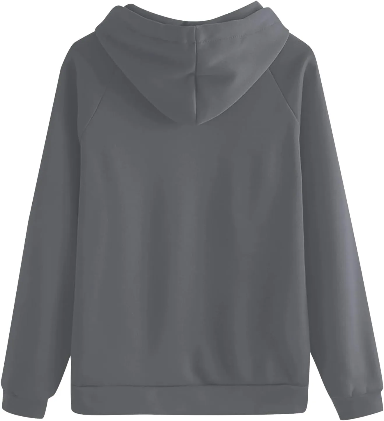 Hoodie for Women Long Sleeve Fleece Oversized Pullover Tops Long Sleeve Drop Shoulder Pocket Blouses Preppy Clothes