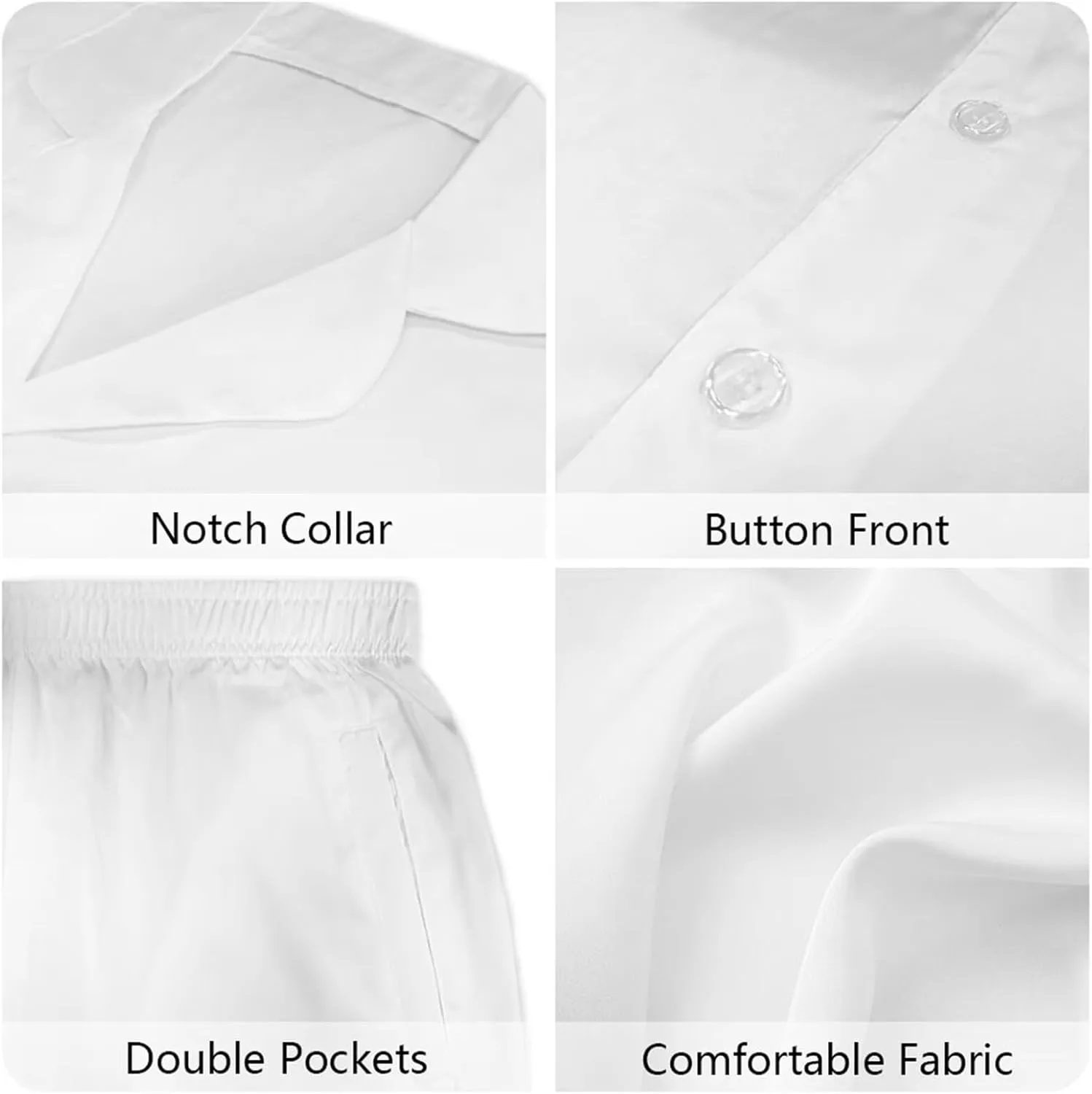 Irisjudy Women's Pajama Sets Button Down Sleepwear with Pocket, Strawberry Flowers 2 Piece Cozy Loungewear Sweater Sets