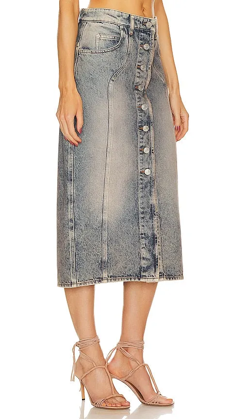 Isabel Marant Etoile Vandy Skirt in Denim-Medium
