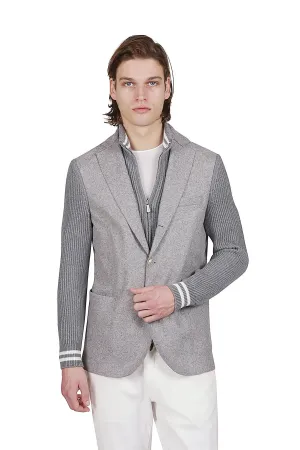 Jacket with wool bib