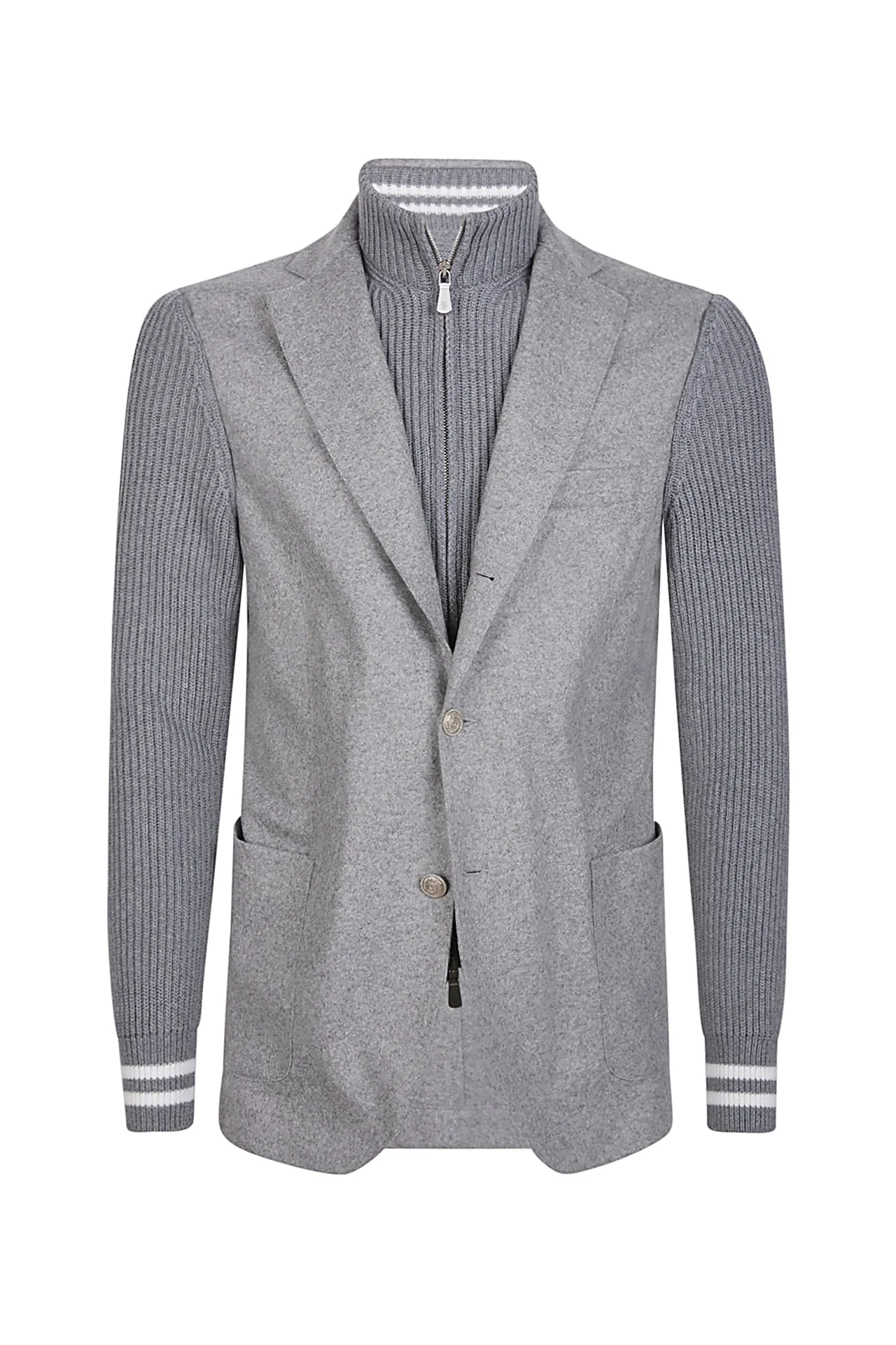 Jacket with wool bib