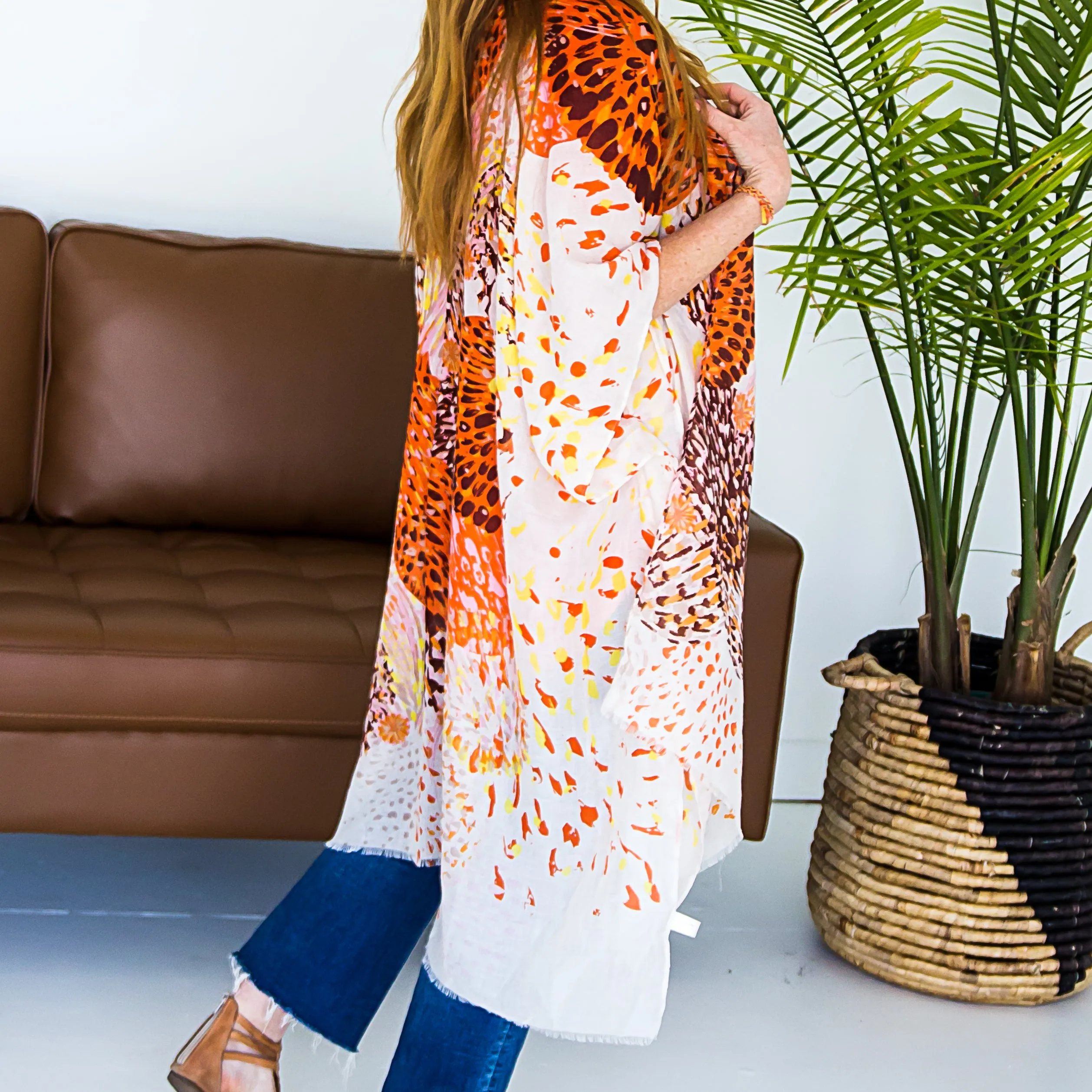 Jane Animal Print Kimono - All Sales Final