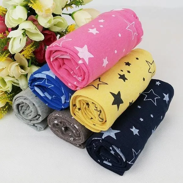 Kids Star Printed Pants Skinny Pants Warm Stretchy Leggings