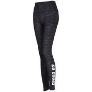 Ladies Black & Grey Camo GO COUGS Leggings