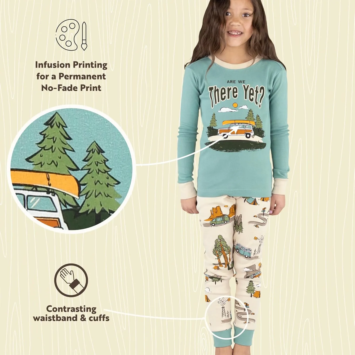 Lazy One Warm Long-Sleeve PJ Sets for Girls and Boys, Funny Animal Kids' Pajama Sets, Cozy, Comfy