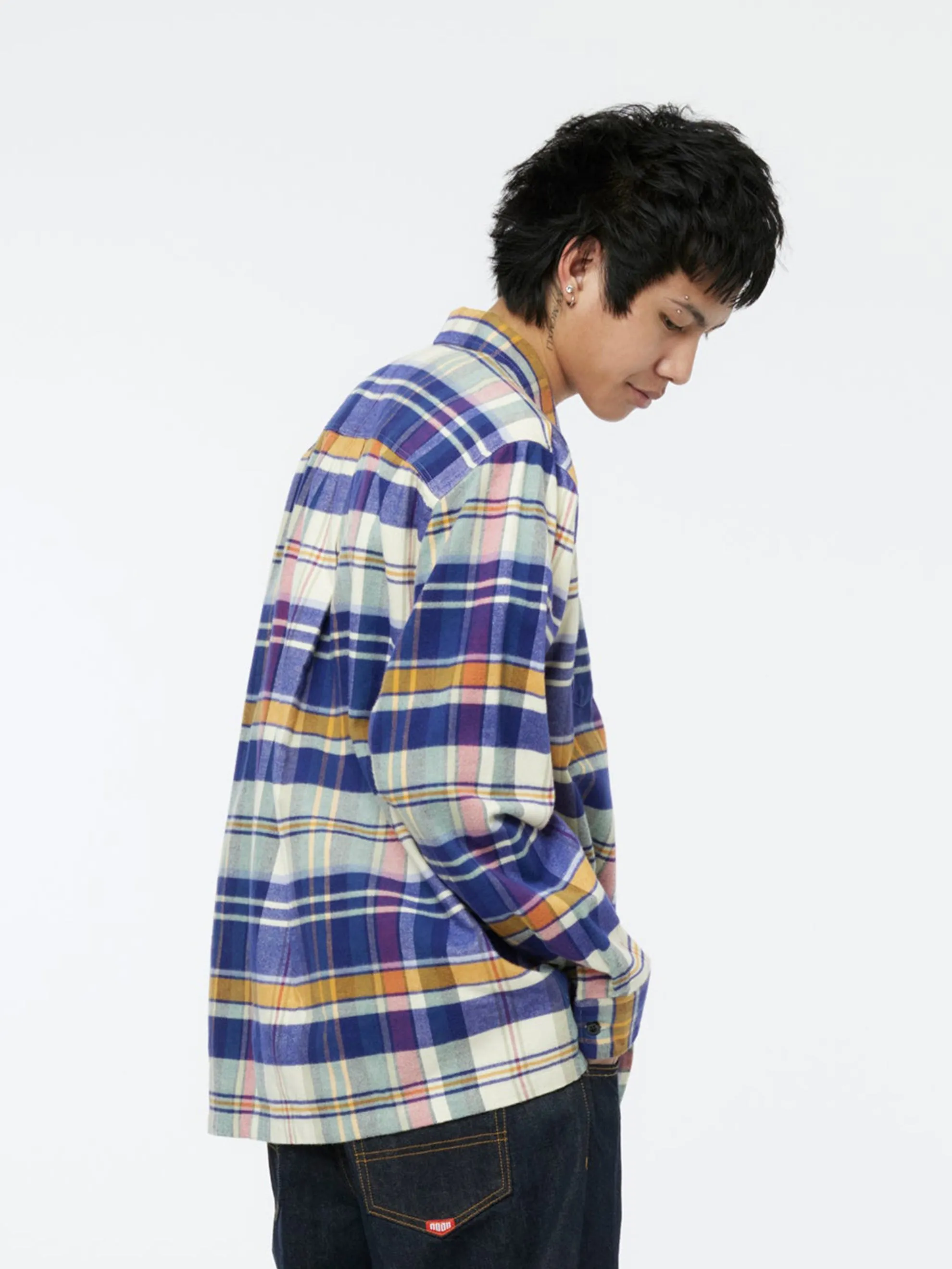 Lightweight Plaid Flannel (Natural)