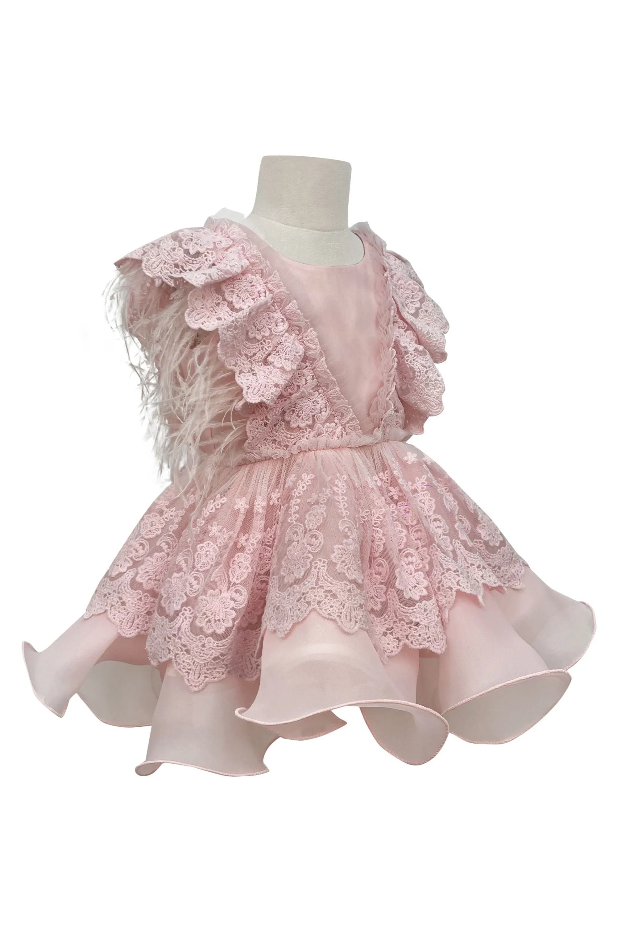 Limited Edition: Voluminous Feather Fairy Dress (Pink)