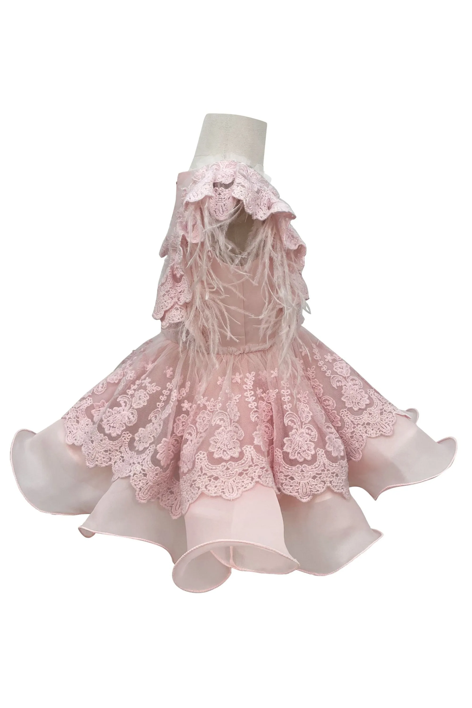 Limited Edition: Voluminous Feather Fairy Dress (Pink)