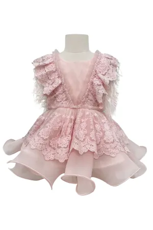 Limited Edition: Voluminous Feather Fairy Dress (Pink)