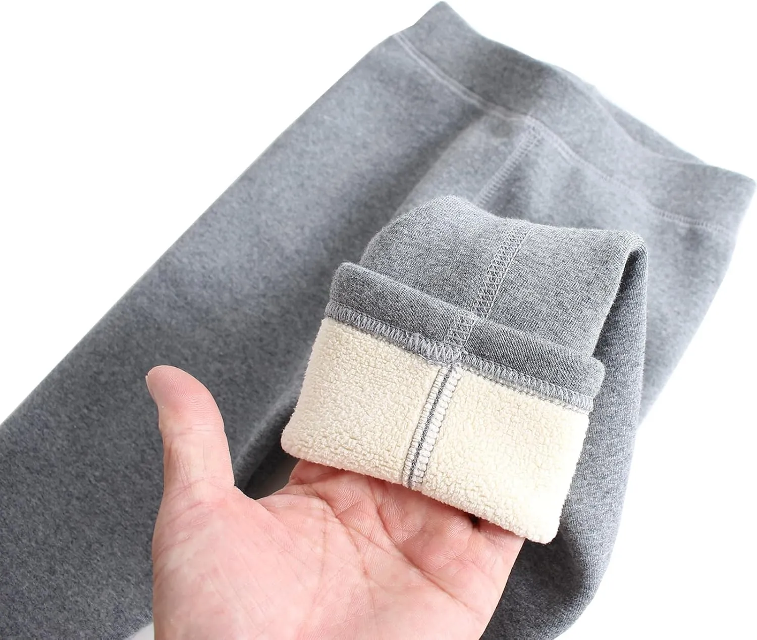 Looching Baby Toddler Girls Winter Fleece Lined Leggings Warm Full Length Pants Basic Cotton Thick Tights 1 Pack