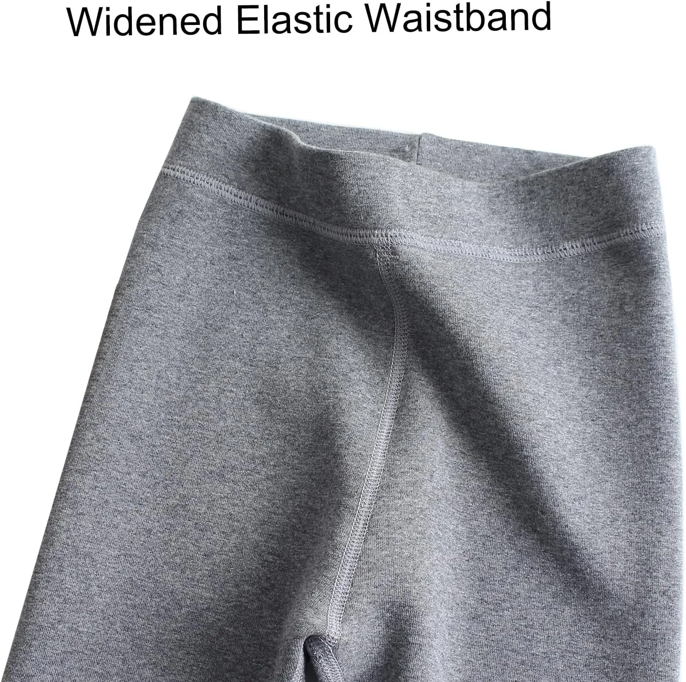 Looching Baby Toddler Girls Winter Fleece Lined Leggings Warm Full Length Pants Basic Cotton Thick Tights 1 Pack