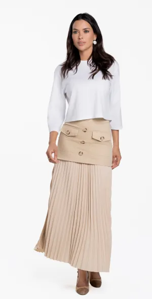 Luum Adele Pleated Skirt with Pockets
