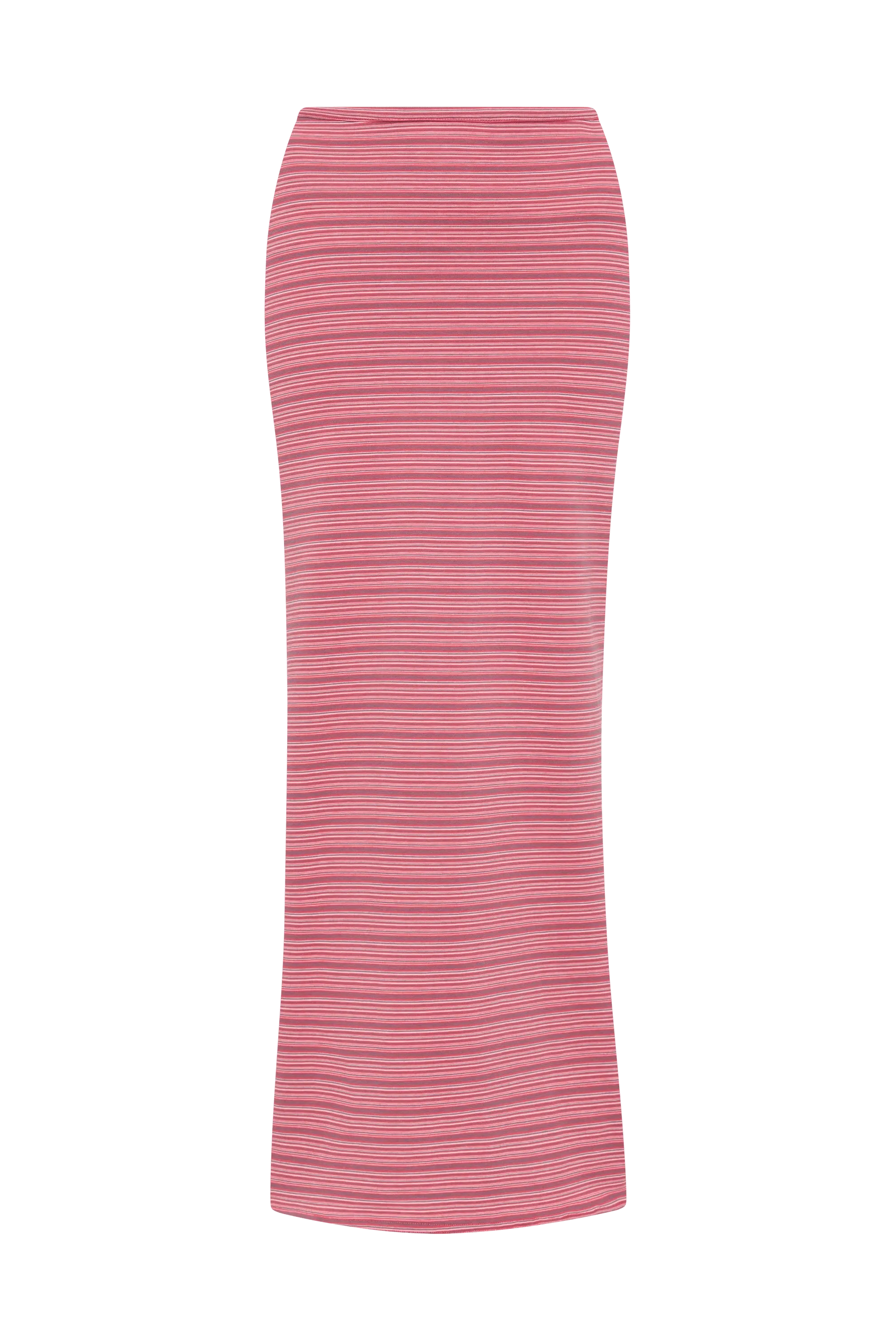 Maceio Midi Skirt Vermillion Stripe - Final Sale