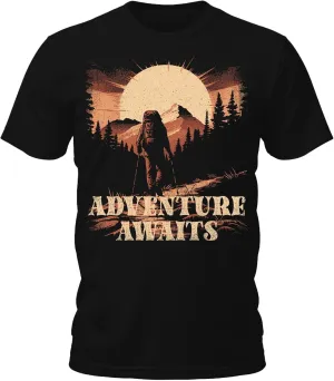 Mens Fall Shirts Retro Vintage Graphic Tees Hiking Camping Nature Short Sleeve Premium T-Shirts