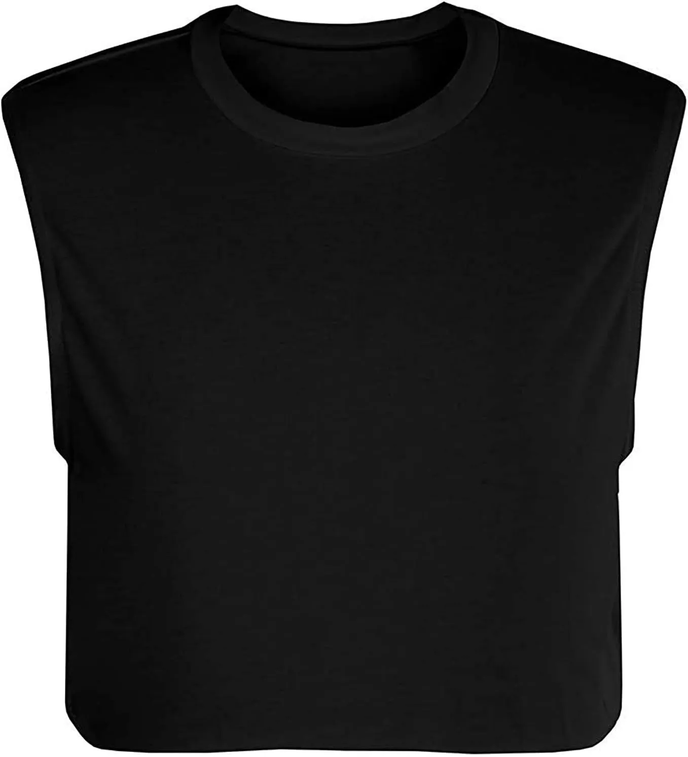 Mens Workout Cropped Tank Top Plain Vest Lightweight Basic Sleeveless Crop Tops Hot Shirts