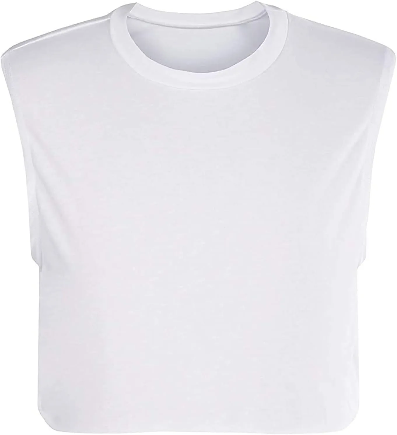Mens Workout Cropped Tank Top Plain Vest Lightweight Basic Sleeveless Crop Tops Hot Shirts