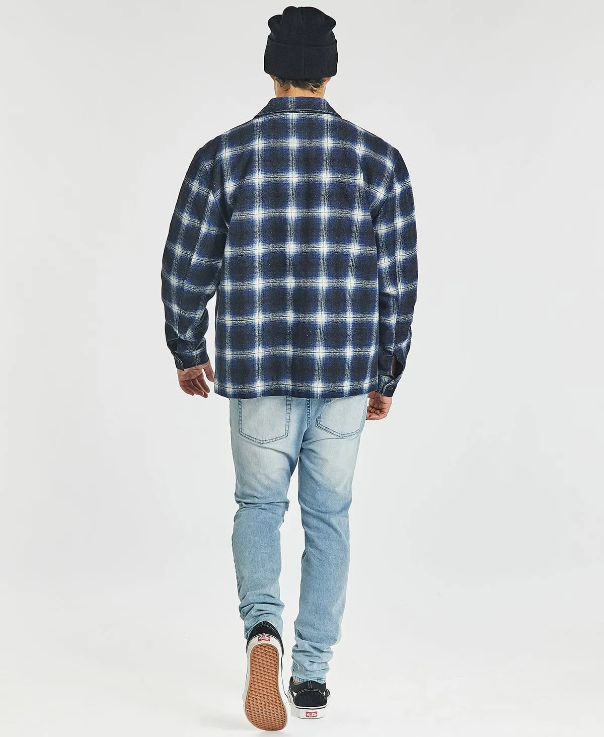 Michigan Worker Jacket Navy Check