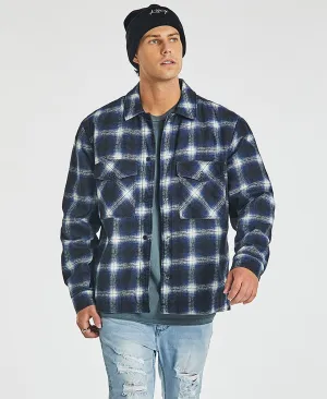 Michigan Worker Jacket Navy Check