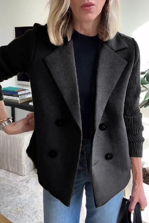 Morelle® | Elegant Knit-Sleeve Blazer