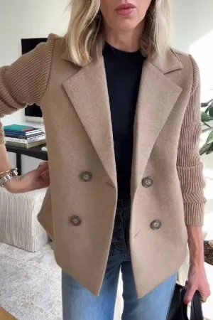 Morelle® | Elegant Knit-Sleeve Blazer