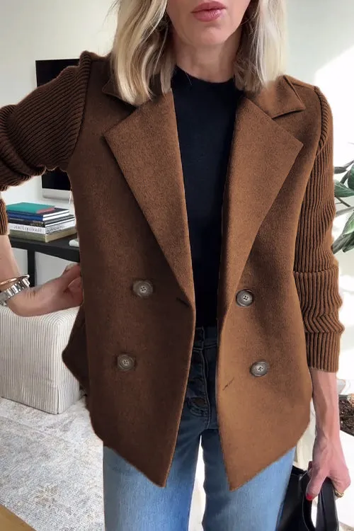 Morelle® | Elegant Knit-Sleeve Blazer
