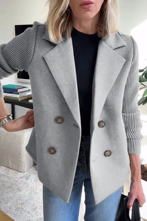 Morelle® | Elegant Knit-Sleeve Blazer