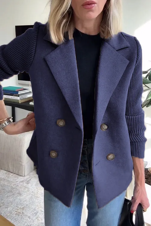 Morelle® | Elegant Knit-Sleeve Blazer