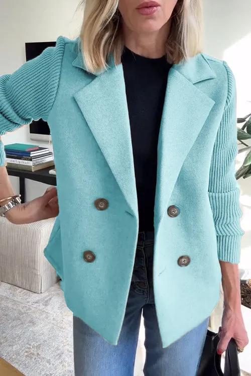 Morelle® | Elegant Knit-Sleeve Blazer