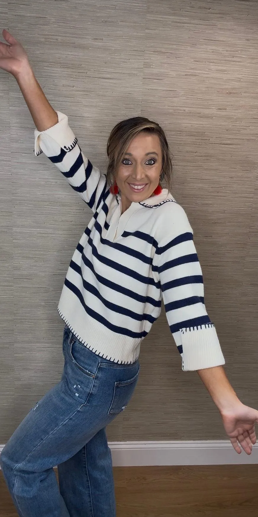Nautical Striped Sweater