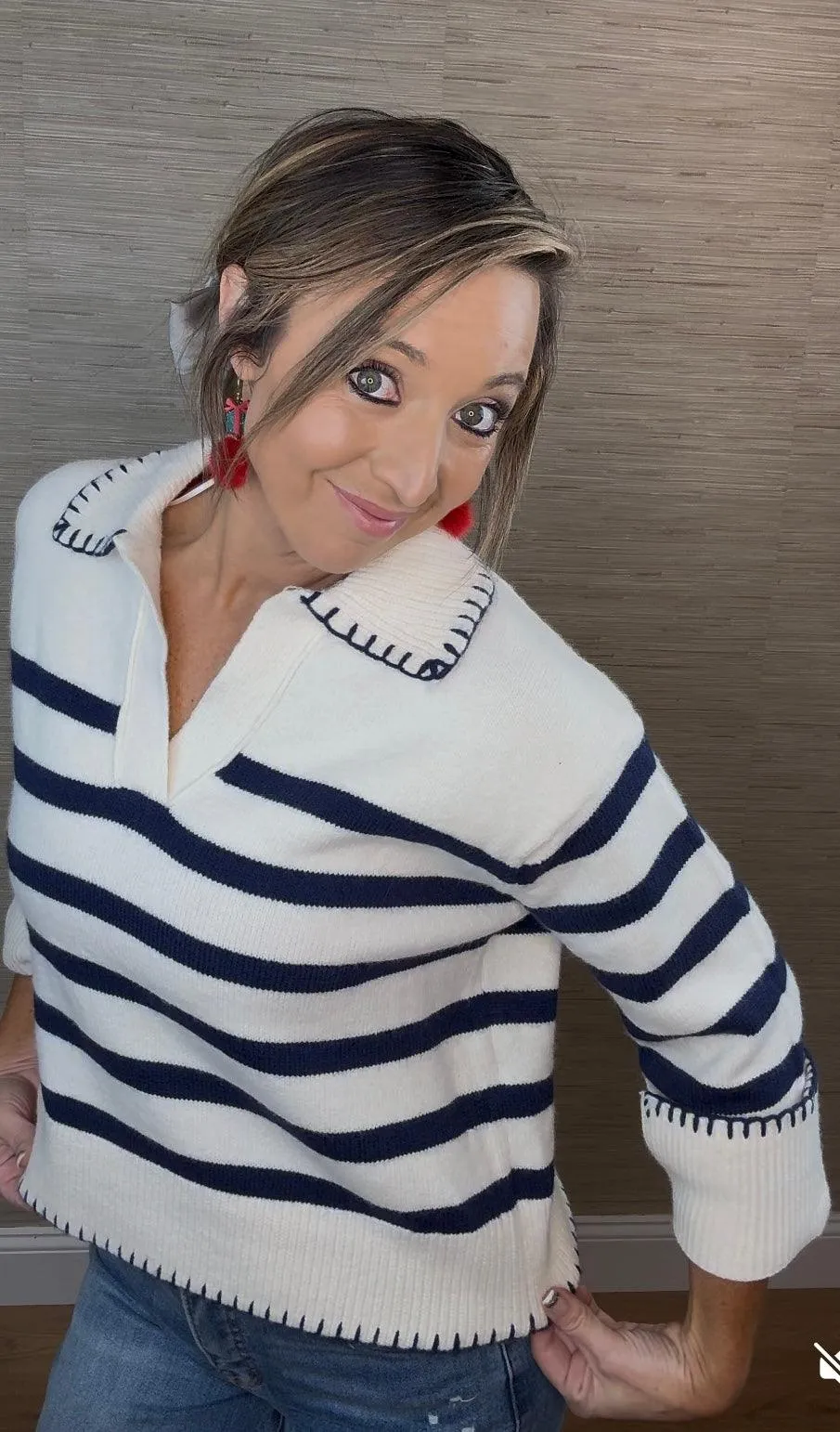 Nautical Striped Sweater