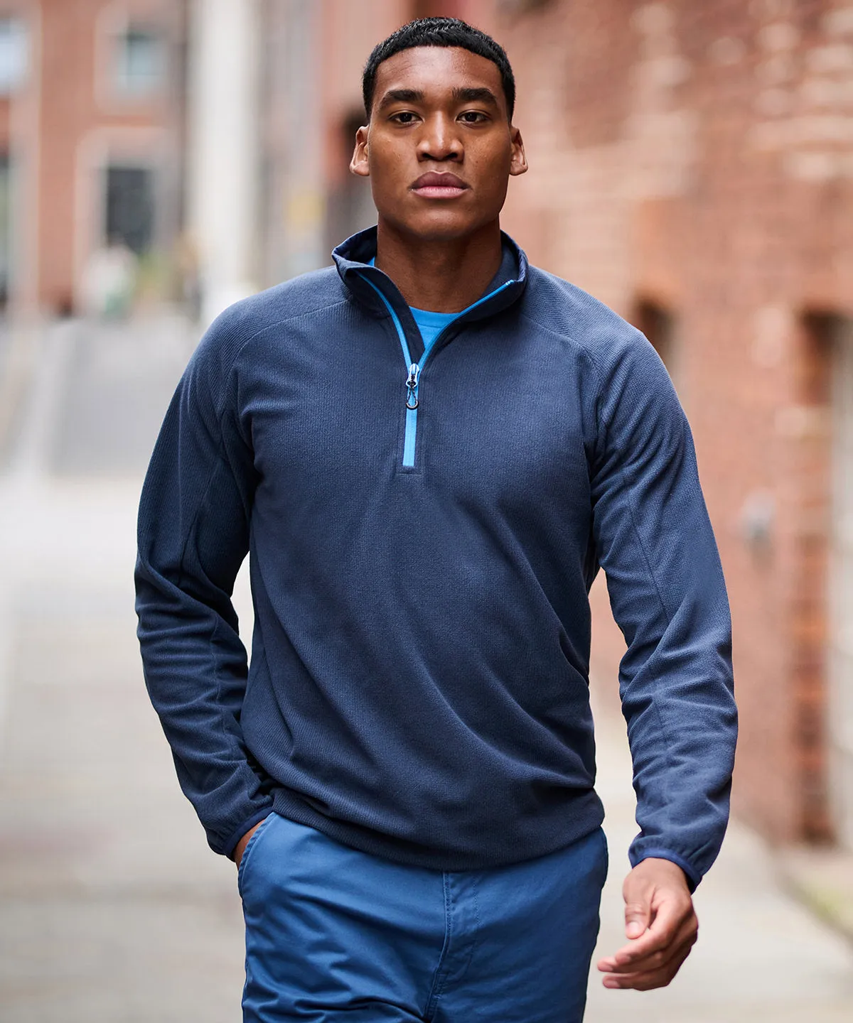 Navy/Seal Grey - Navigate half-zip fleece