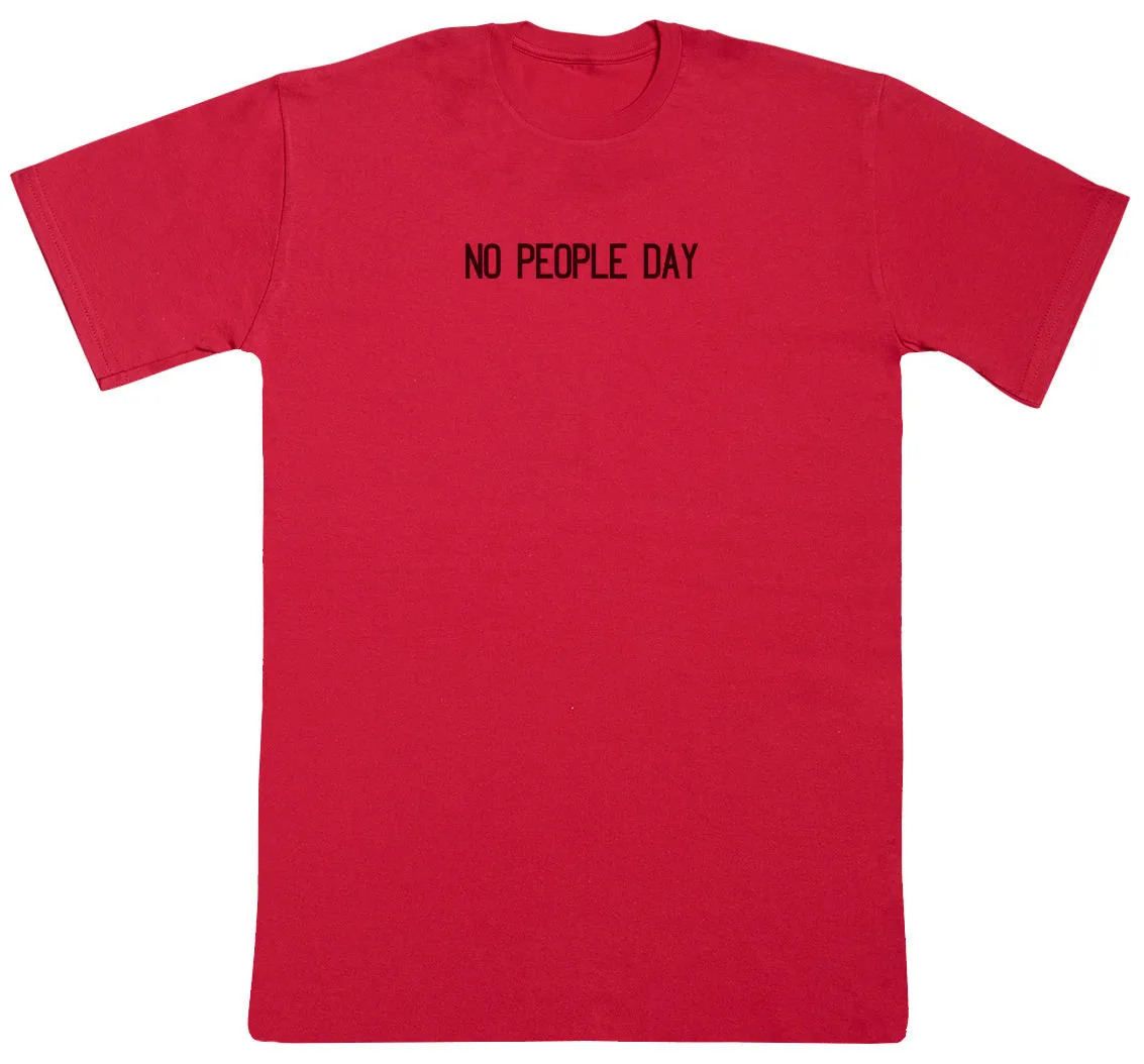 NO PEOPLE DAY - Kids Oversized Comfy T-Shirt