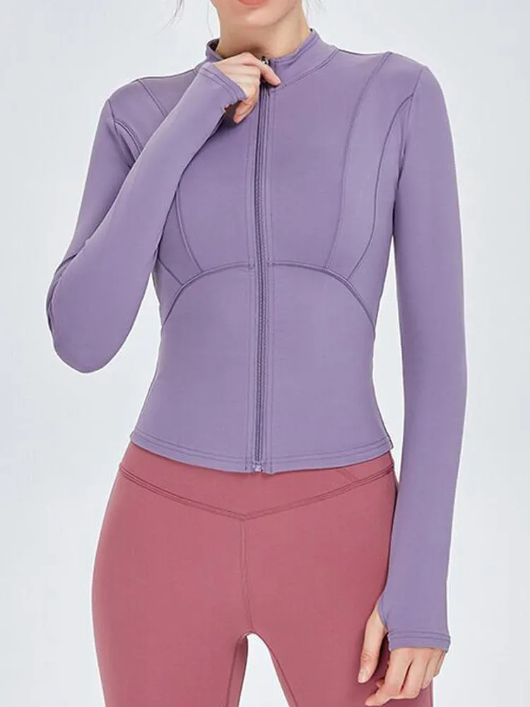 Nude Solid Color Professional Training Sports Jacket