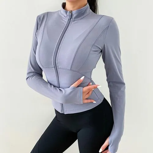 Nude Solid Color Professional Training Sports Jacket