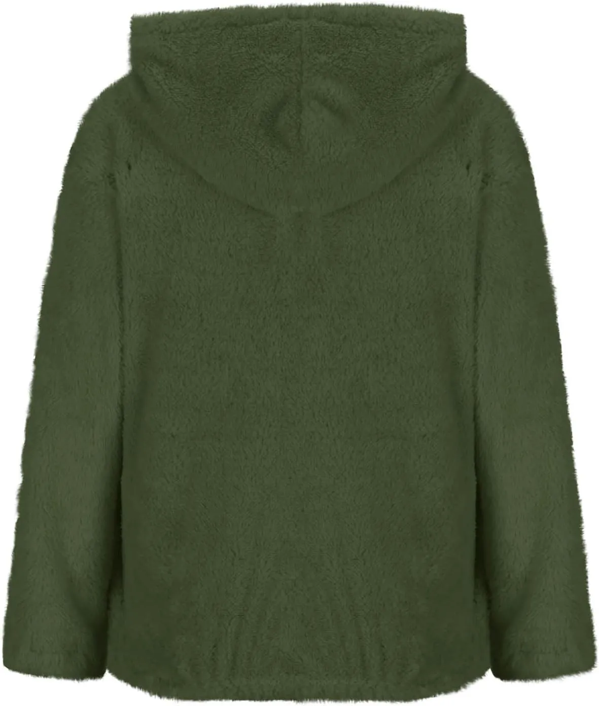 Oversized Fleece Hoodies For Women Comfy Long Sleeve Drawstring Hooded Fuzzy Sweatshirt Winter Solid Color Pullover