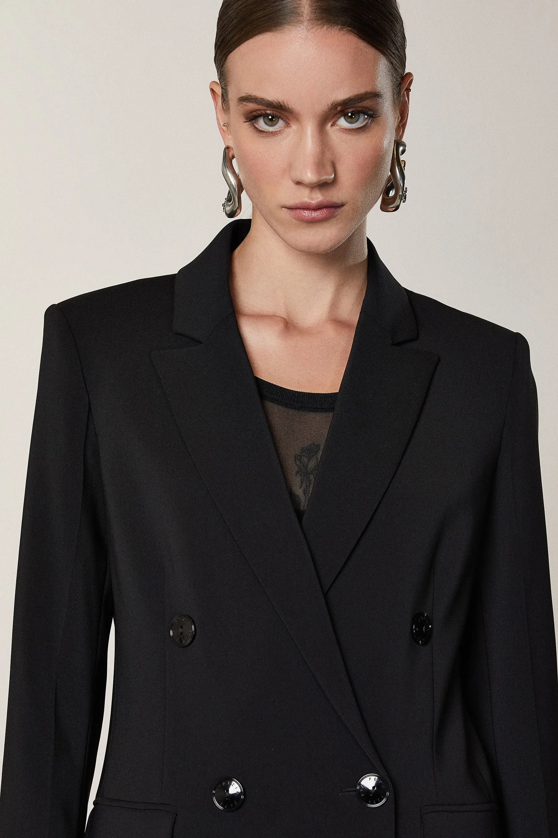 PATRIZIA PEPE DOUBLE BREASTED CLASSIC BLAZER 8S0454/A685