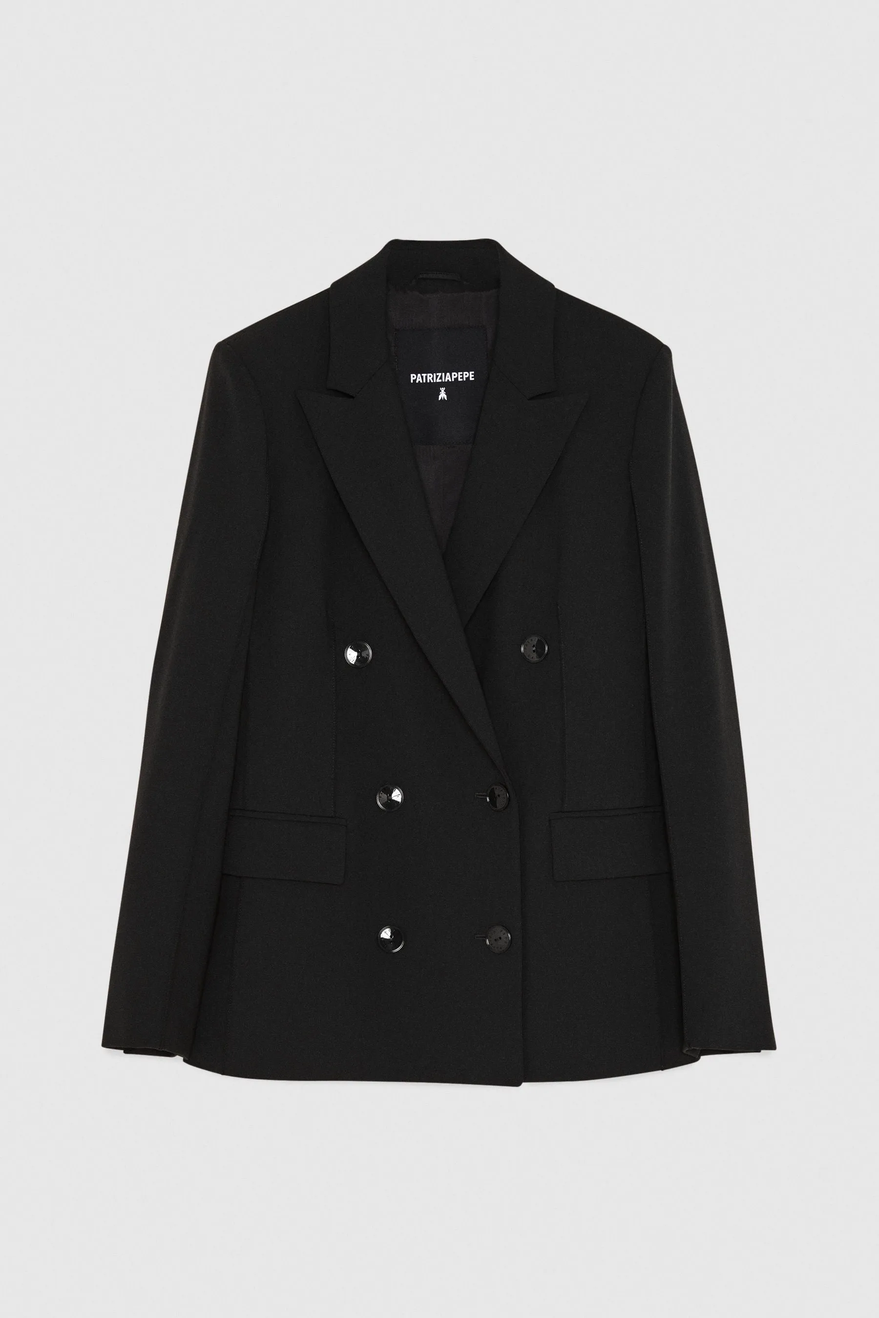 PATRIZIA PEPE DOUBLE BREASTED CLASSIC BLAZER 8S0454/A685
