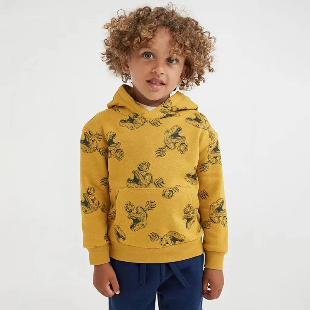 Prehistoric Dinosaur Fleece Hoodie