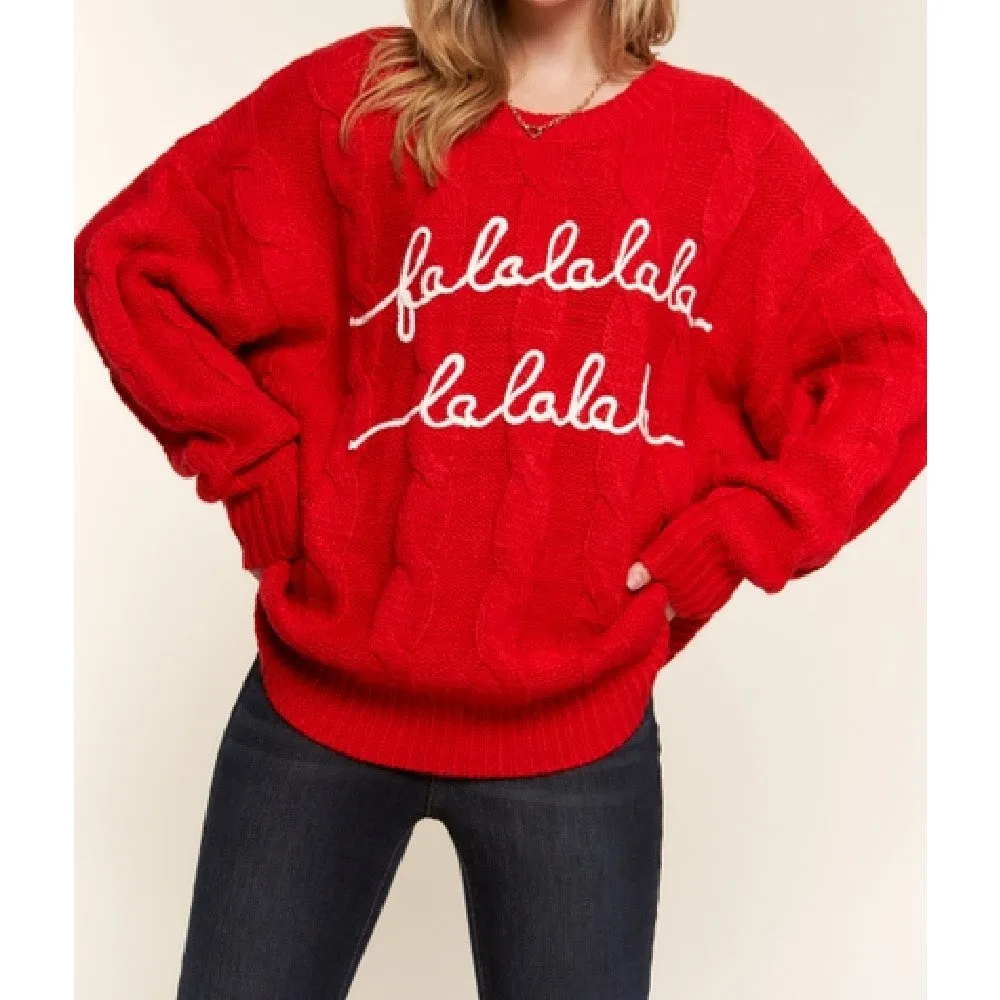 "Falalalala" Holiday Sweater