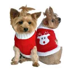RED RUDOLPH DOG SWEATER