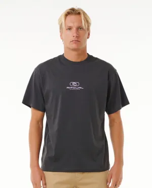 Rip Curl Pill Icon Tee-Washed Black