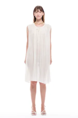 River Knit Dress in Cream | Toit Volant