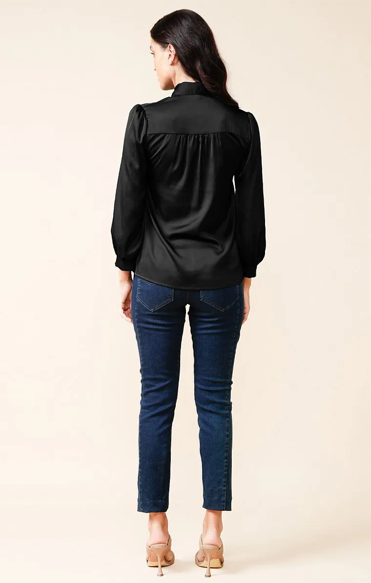 Sacha Drake Berenice 3/4 Sleeve Blouse in Black