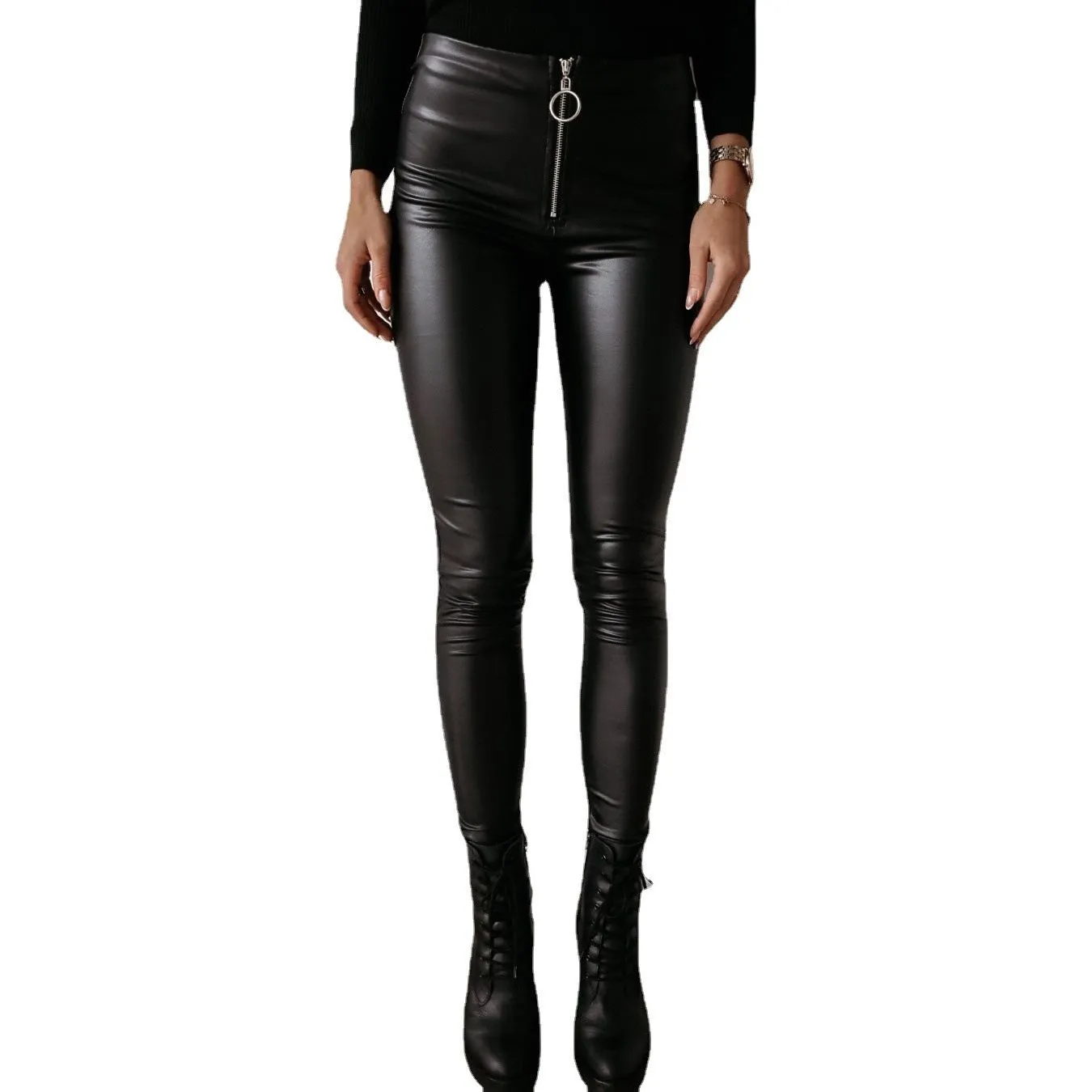 Sexy PU Leather Pants Women