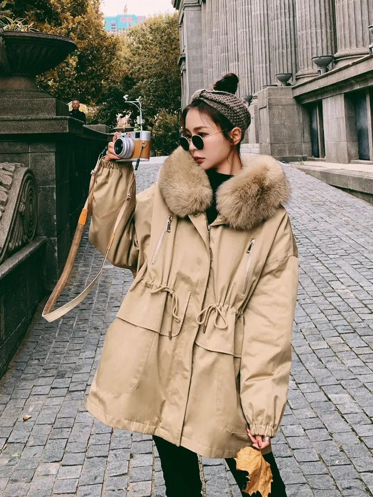 Short-Length Casual Warm Cotton Winter Women's Coat