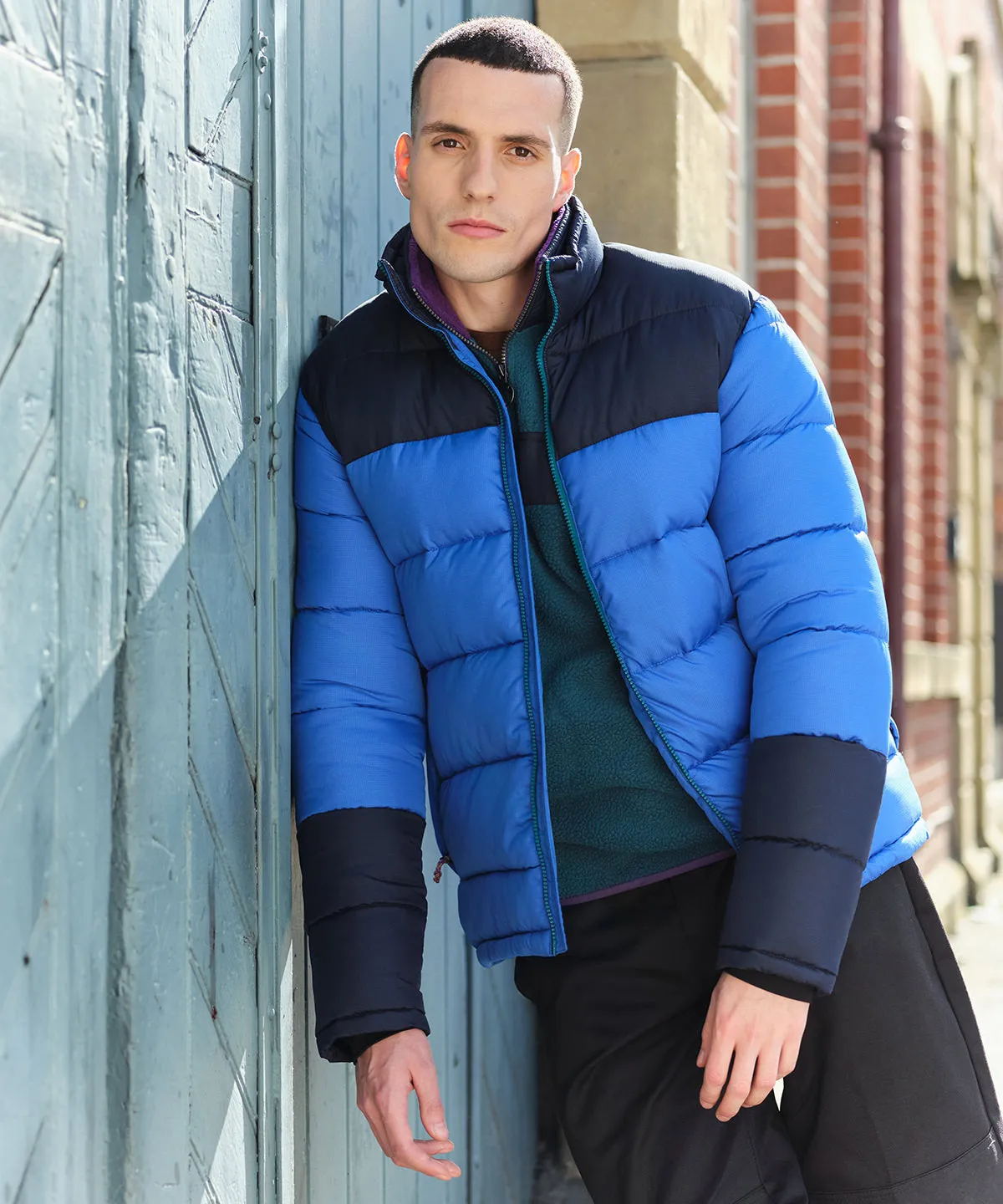 Solar/Black - Vintage puffer jacket