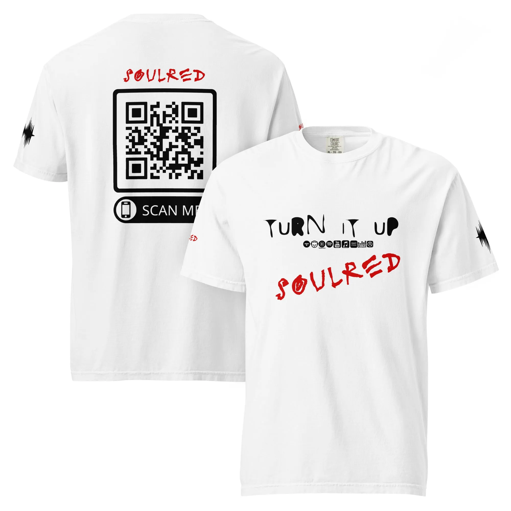 SOULRED logo, Unisex garment-dyed heavyweight t-shirt