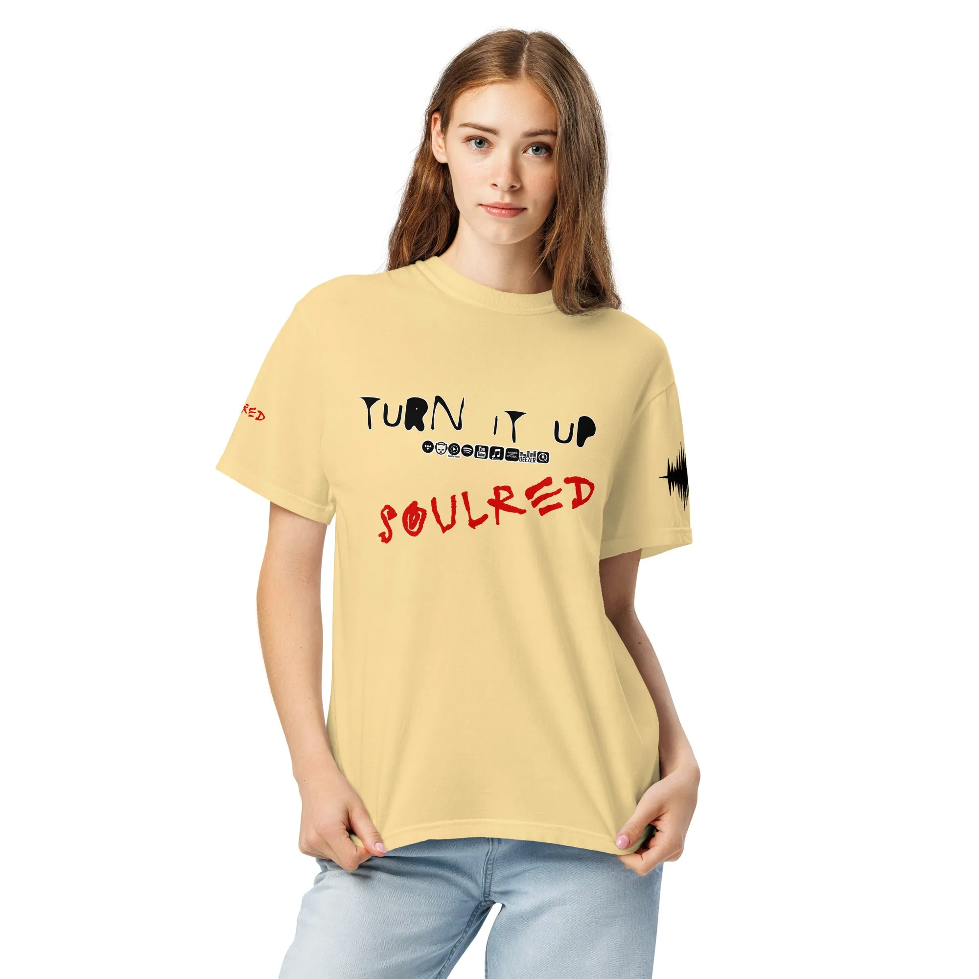 SOULRED logo, Unisex garment-dyed heavyweight t-shirt