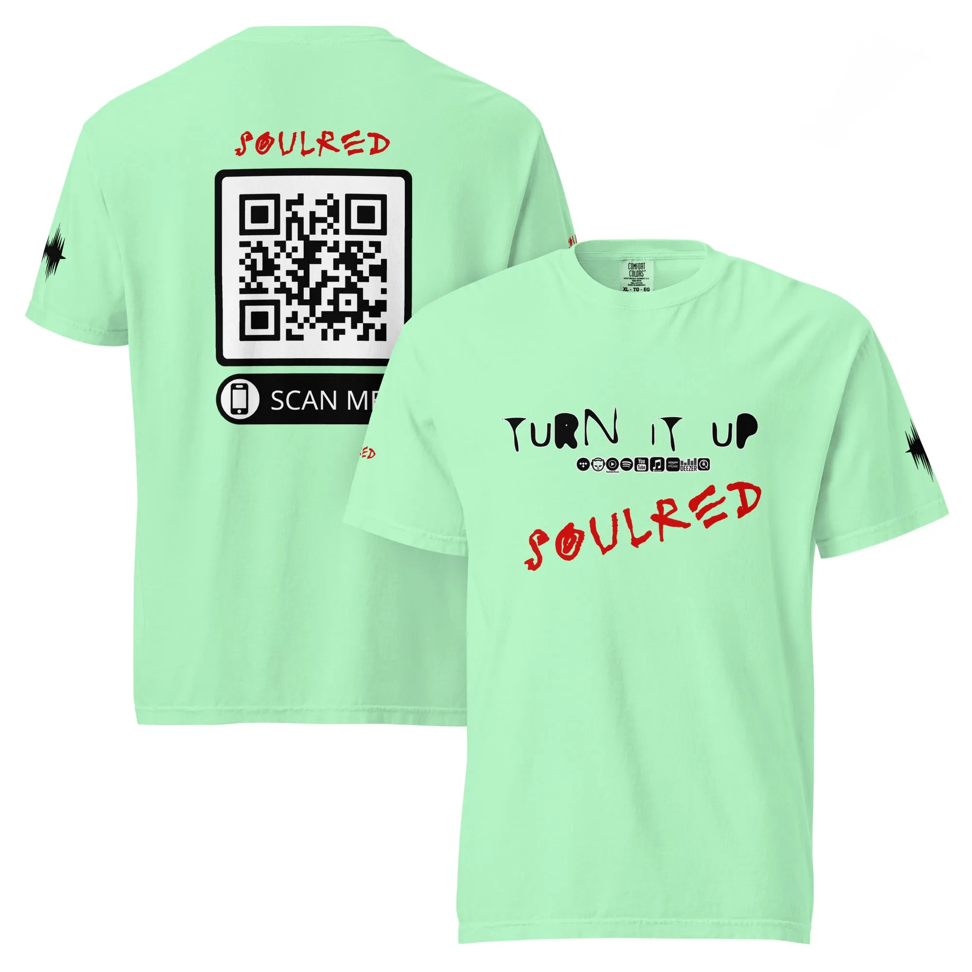 SOULRED logo, Unisex garment-dyed heavyweight t-shirt