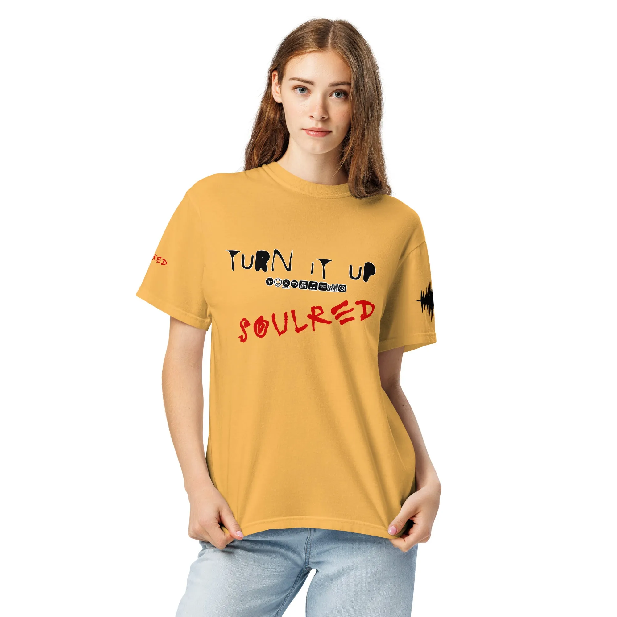 SOULRED logo, Unisex garment-dyed heavyweight t-shirt
